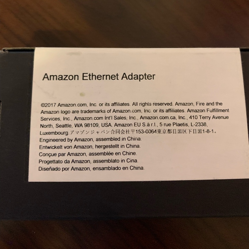 Amazon Ethernet Adapter